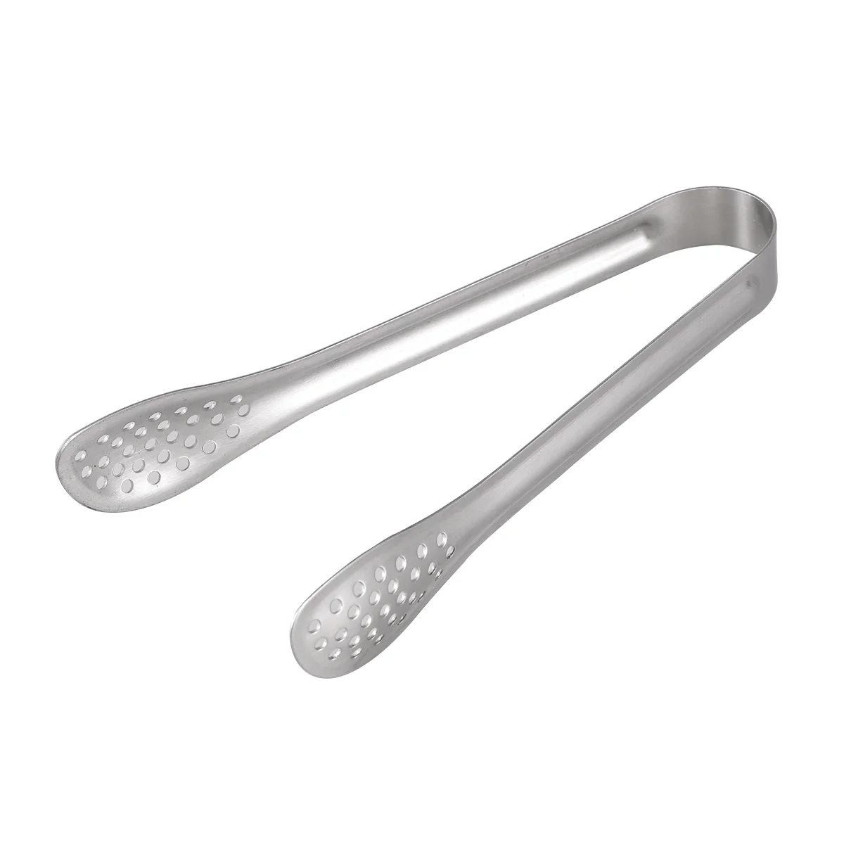 

4 Pcs 15CM Stainless Steel Mini Food Serving Tongs Practical Ice Cube Tongs Bread Clip Home Bar Supplies (YH55-A, Sanding)