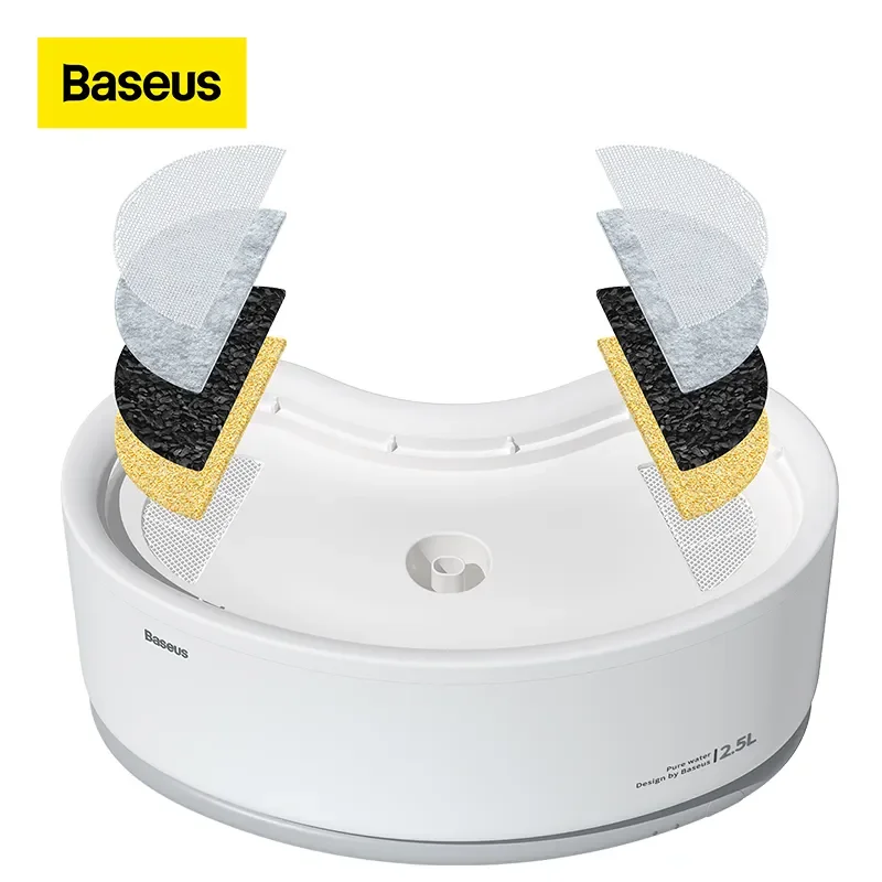 

8Pcs Filter Sponge for BASEUS Cat Water Fountain (Does Not Include A Cat Water Fountain)