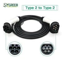 protable type2 type2 ev charger iec 62196 2 16a 32a 1phase 3phase model 3 electric vehicle 5m cable