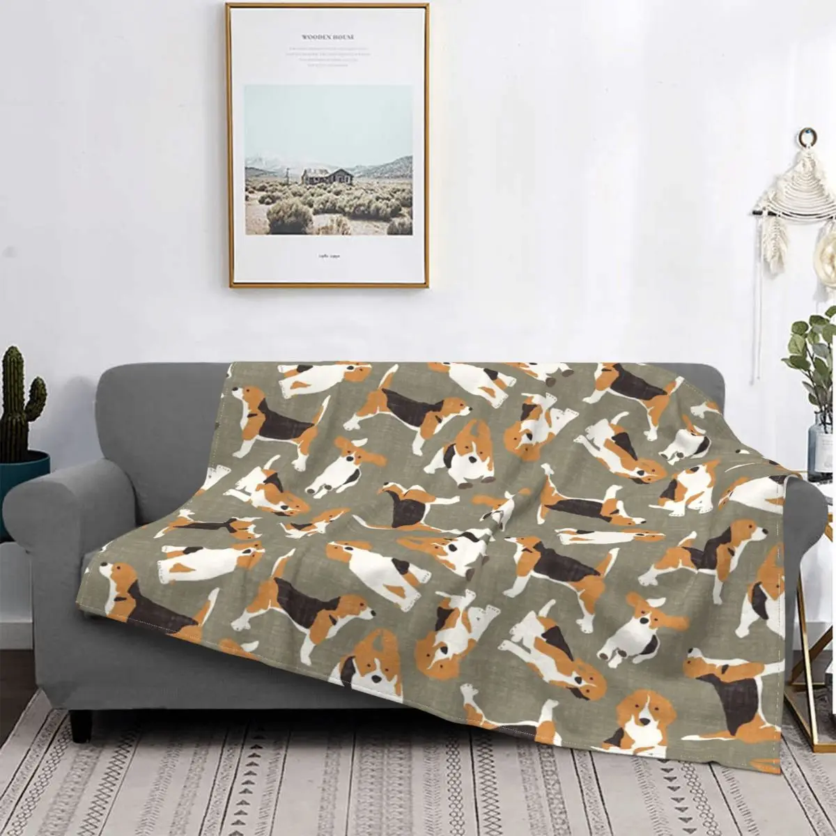 

Beagle-Manta de пьецера диспергирующая, colcha a cuadros para cama, sofa, Sudadera с капучинатором, toalla de playa de lujo