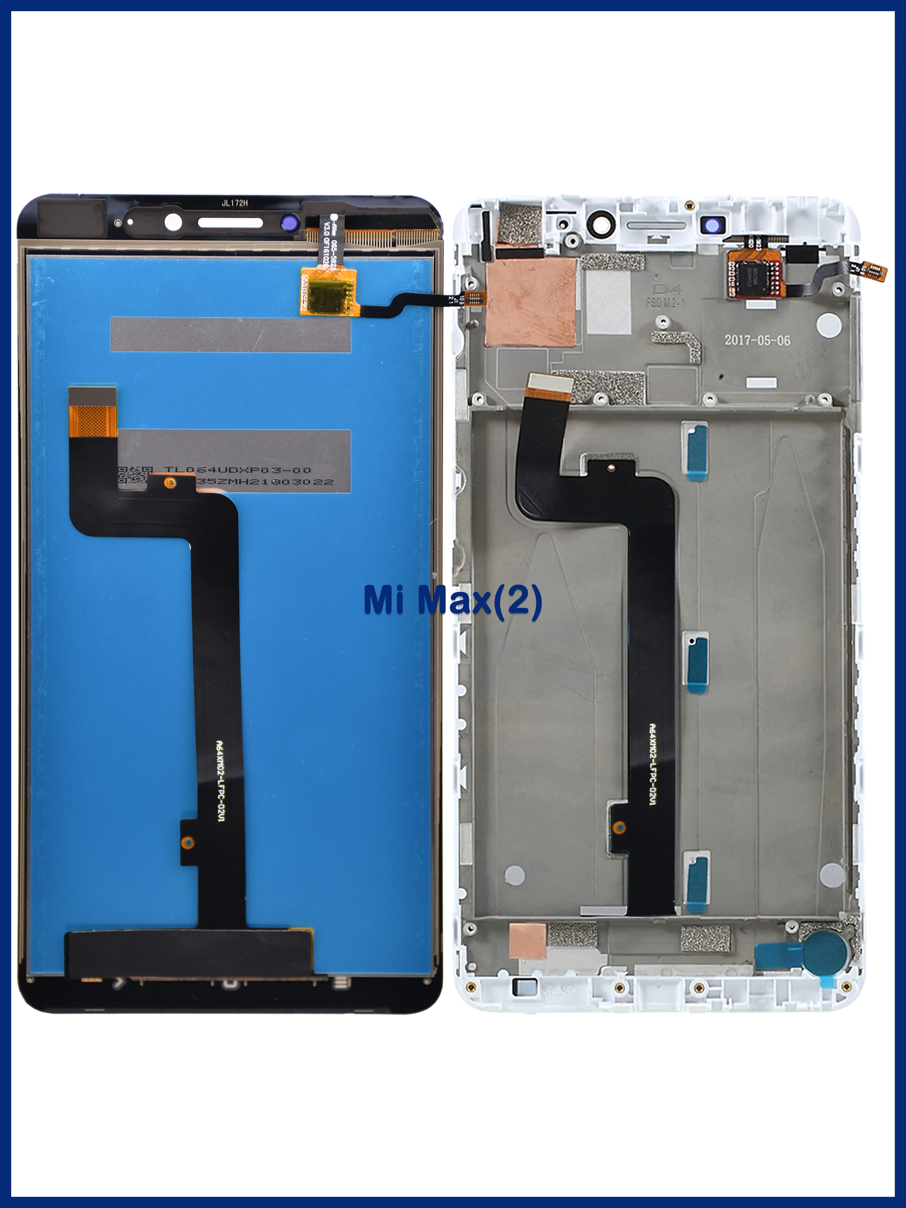 Оригинальный ЖК-дисплей для XiaoMi Mi Max1 Max 2 3 сенсорный экран дигитайзер в сборе Max2 Max3