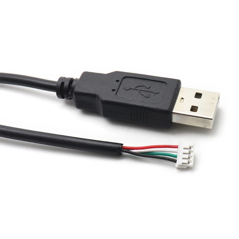 Hochwertiger Kupferkern PH2.0-Buchse auf USB 2.0-Stecker auf 4-poliges Datenkabel, hohe Übertragung, 30 cm/12 Zoll, PVC + Messing – Detail 3