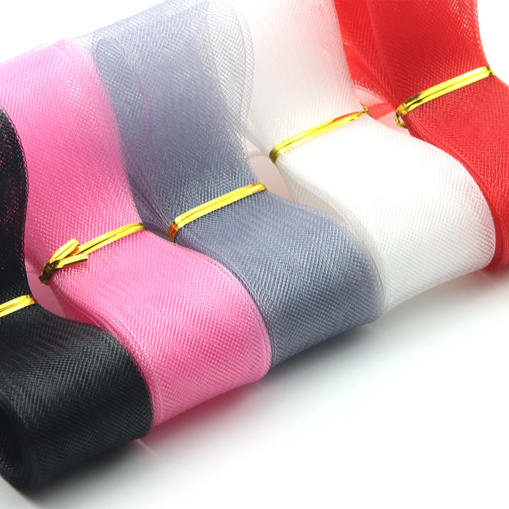 Тканая сетчатая ткань 5 м 4/6/8 мм из конского волоса Полиэстеровые поделки для