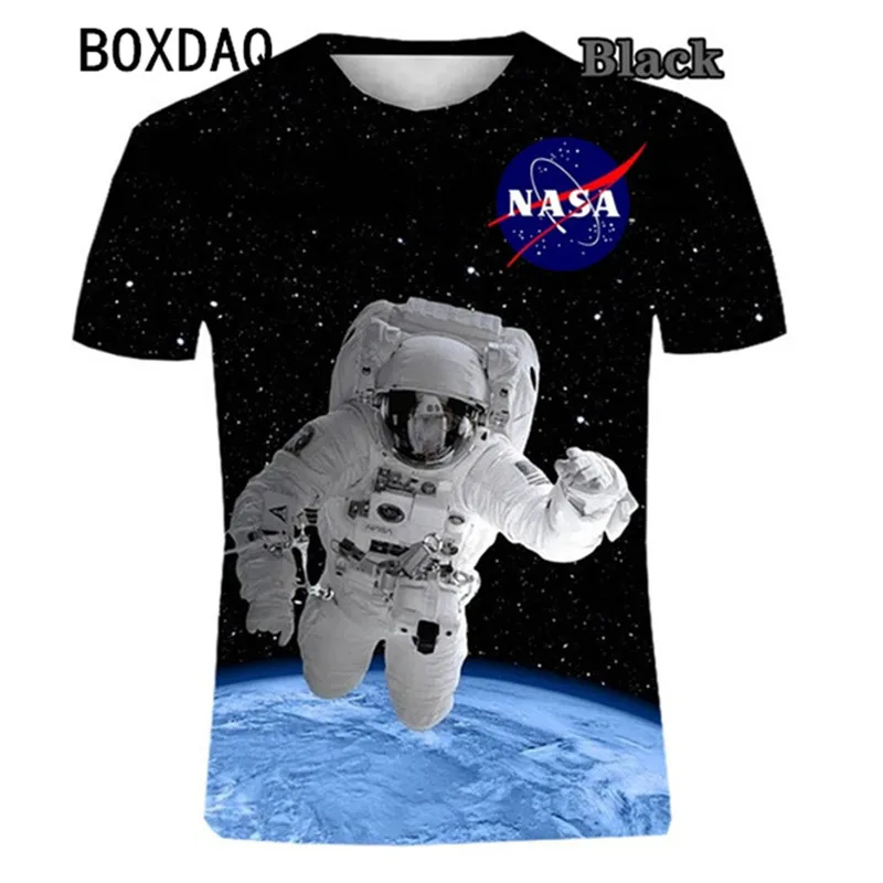 

Футболка Мужская дышащая, Модный 3D Рисунок космонавта, астронавта, модная смешная, с интересным рисунком Вселенной