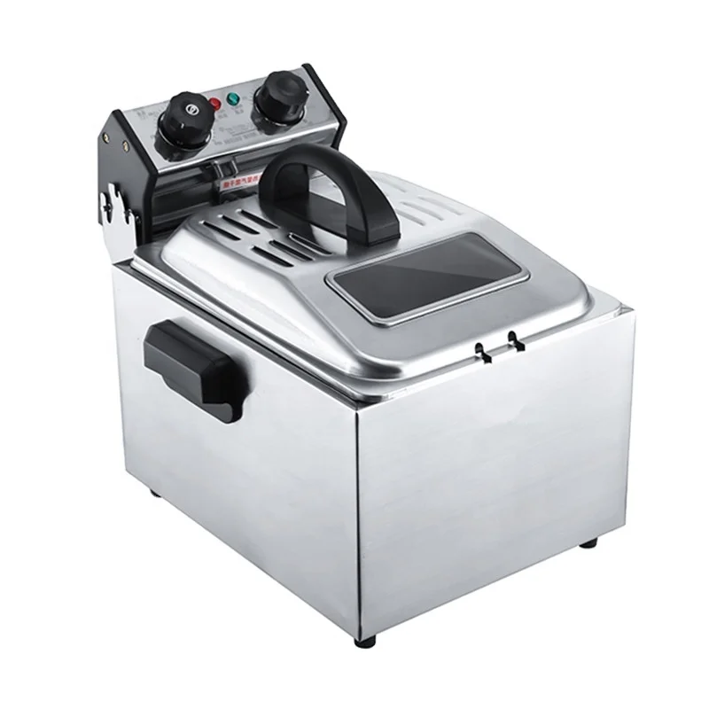 

Commercial Double Two Cylinder Smokeless Electric Deep Fryer French Fries Oven Hot Pot Fried Chicken Grill Frying Machine