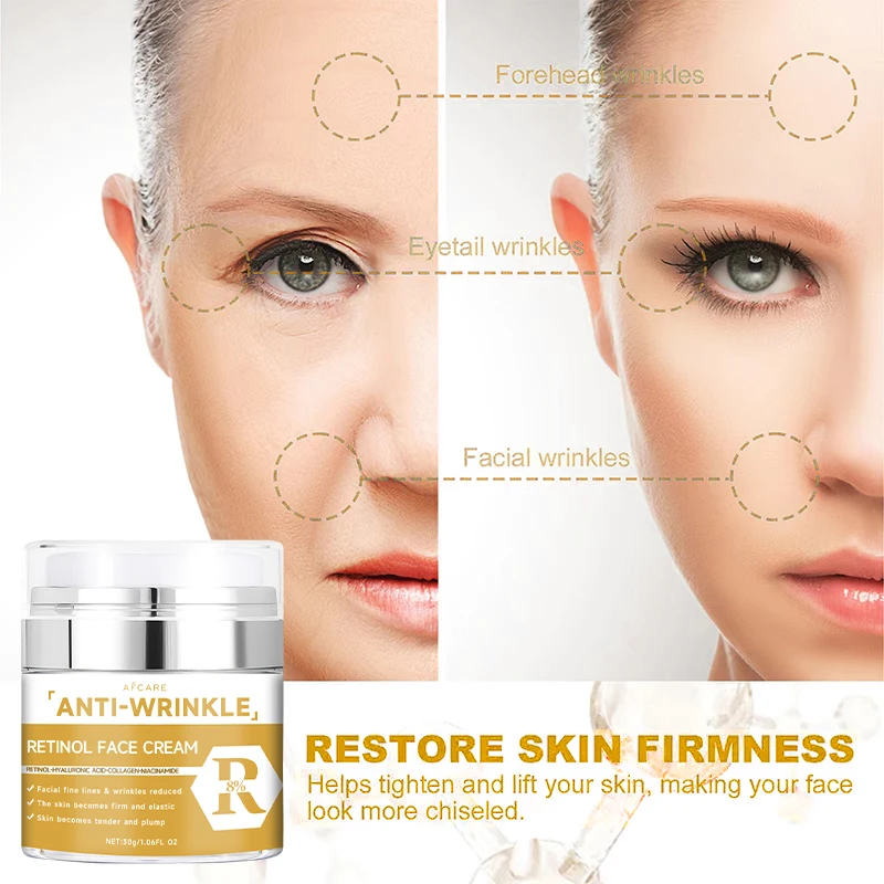 Коллагеновый крем ретинол против морщин лифтинг укрепляющий для лица