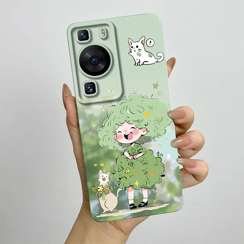 Чехол для телефона Huawei P60/P60 Pro LNA-LX9 MNA-LX9 мягкий силиконовый защитный чехол с милой