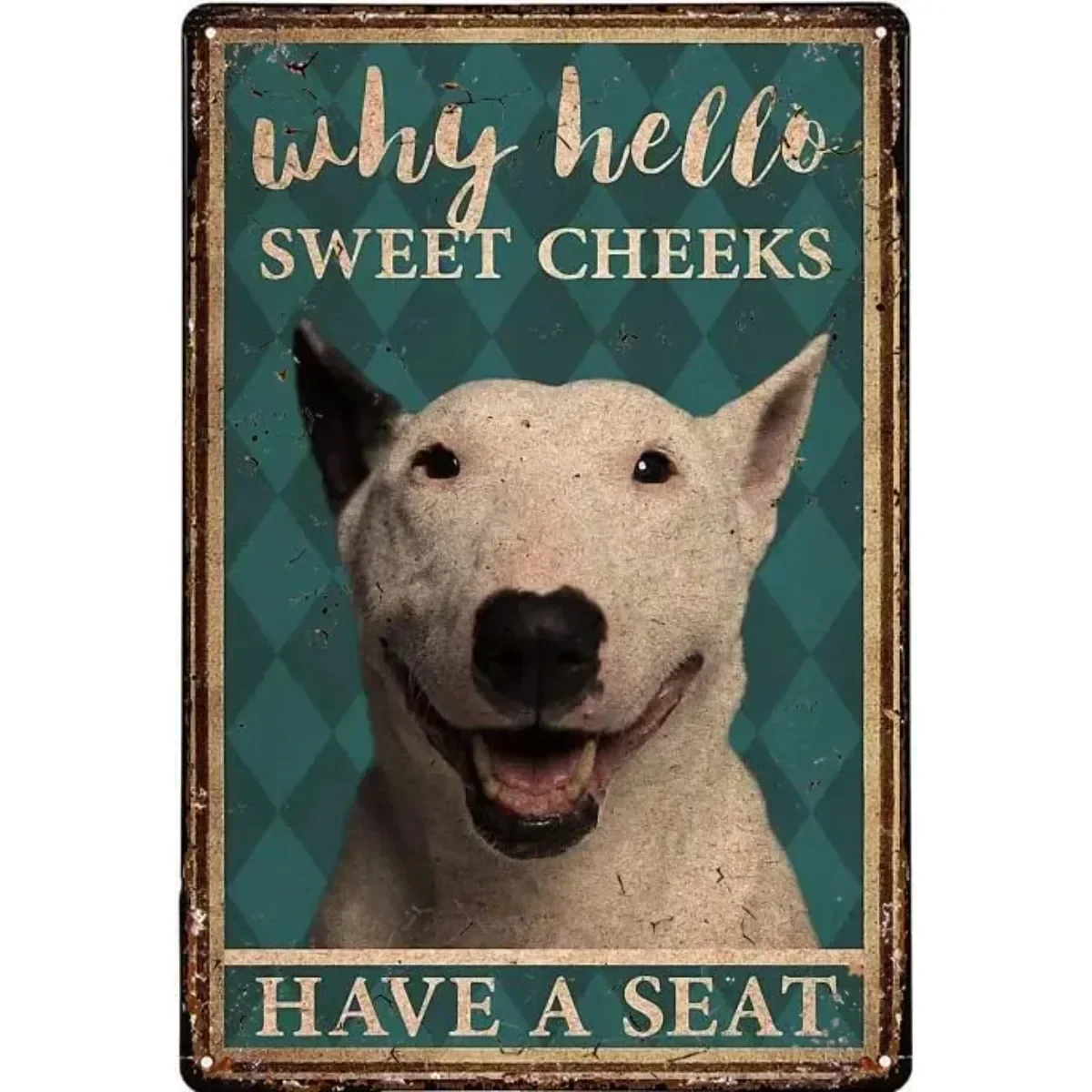 Классический стиль прямоугольная форма постер с бульдогом Boulevardier уникальный