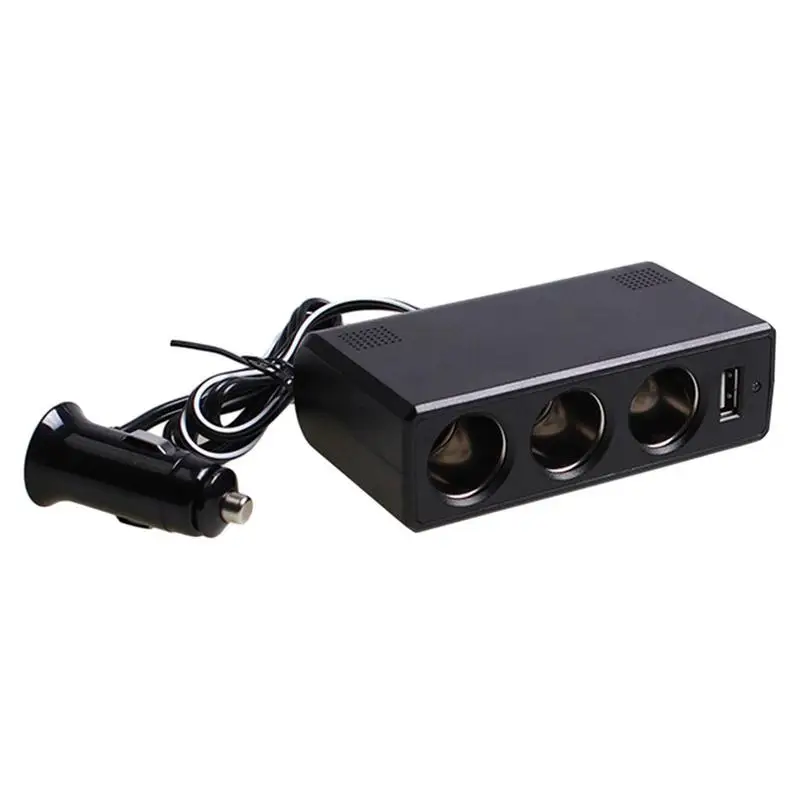 

Автомобильное зарядное устройство, простой процесс установки, мощный 3-гнездовой Автомобильный адаптер питания, прочный автомобильный зарядный адаптер