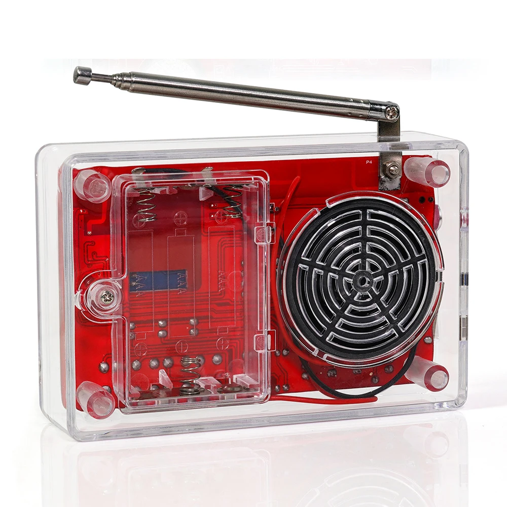 Простой комплект FM-радио DIY электронный регулируемый 87-108 МГц RDA5807 светодиодный