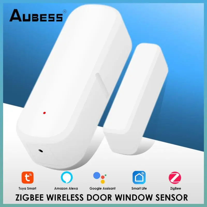 

Tuya Door Window Sensor Smart Life Zigbee Compatible With Alexa Google Home Open Closed Detectors Open/close Smart Door Sensor