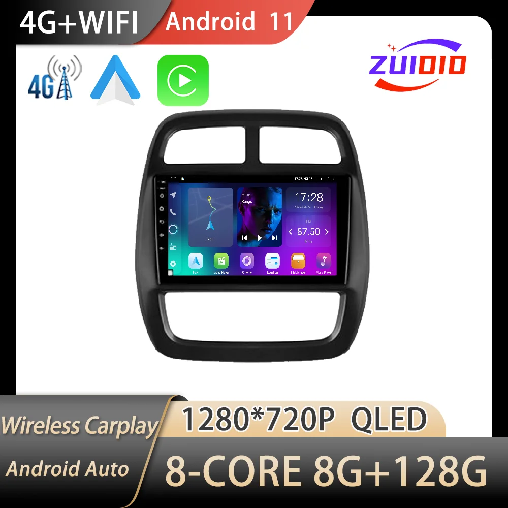 Android 11 для Renault Kwid 2015 - 2019 автомобильное радио стерео мультимедийный видеоплеер