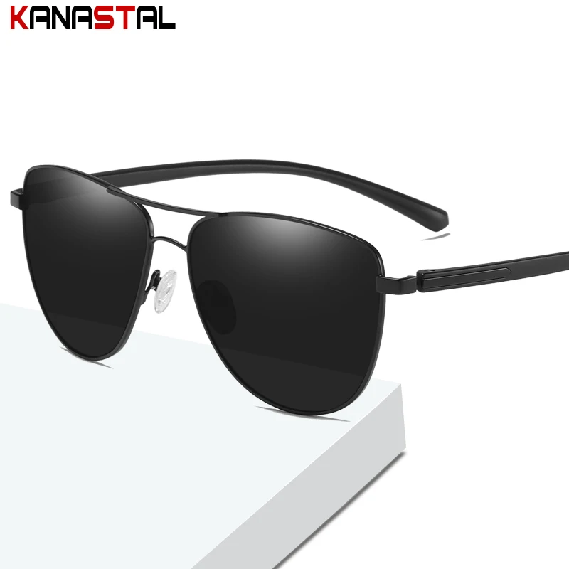 

Мужские поляризованные солнцезащитные очки для женщин и мужчин солнцезащитные очки металлические очки пилота оправа UV400 для улицы вождени...