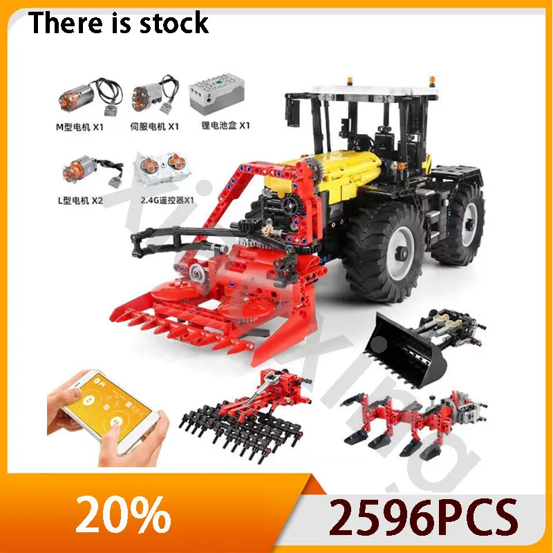 

MOC-25371 Tractor Same Series Compatible Mold King17019remotecontrol Agricultural Tractor Building Block Model Birthday Gift Toy