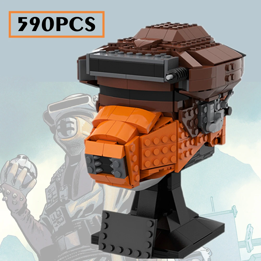 

New Star Space Wars Movie Figures Boushhs Bounty Hunter Helmet Bust MOC-60164 Building Blocks Boys Toys Children Kid Gift