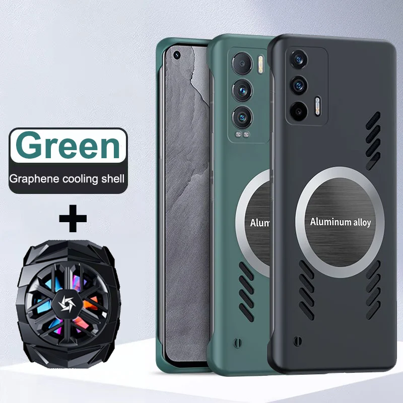 

Чехол для Realme GT Neo 2t, графеновая задняя крышка для OPPO Realme GT Neo Neo2t, корпус Realme Q3 Pro 5G + перезаряжаемый бесшумный охладитель