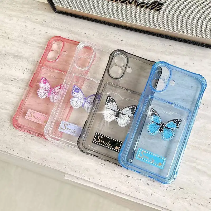 Противоударный чехол для телефона с картой-бабочкой Realme Note 50 Narzo 50i 50A Prime C2 C3 10 4G 5 6i