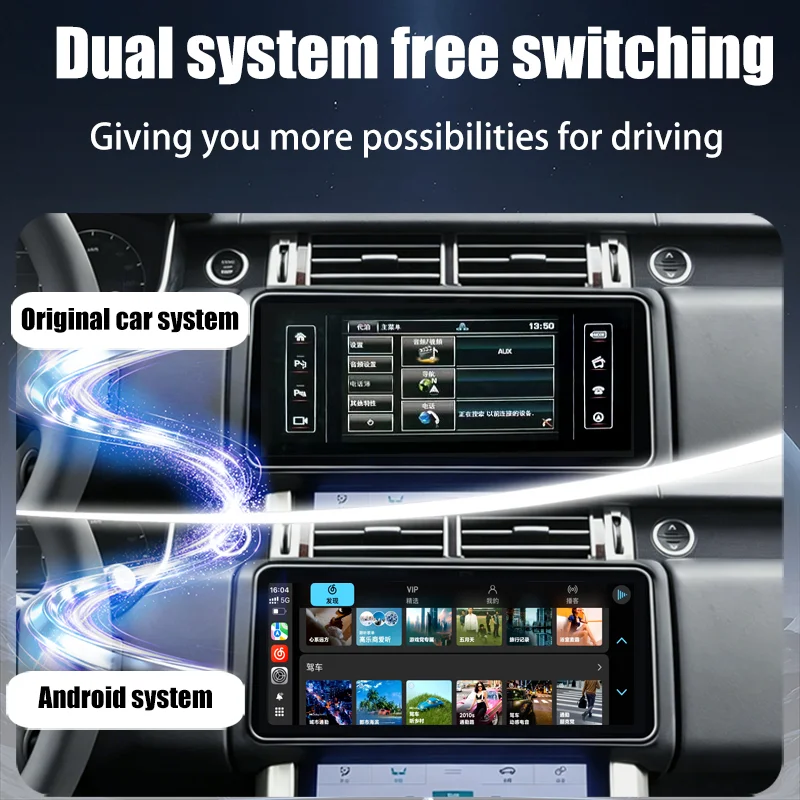 Фото 12,3-дюймовый Android 14 для Range Rover Vogue L405 2013-2017 годов выпуска, Carplay Auto, сохраняет оригинальное меню функций, система Bosch Harman №5