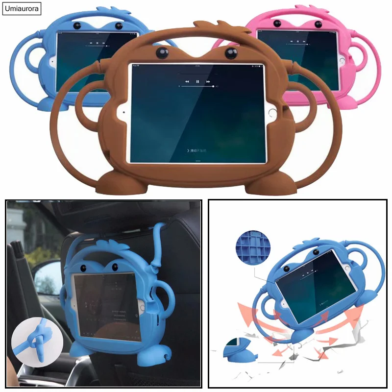 

Для IPad 7-го 8-го 9-го 10,2 10-го поколения Air 2 3 4 5 10,9 Mini 6 9,7 2018 Pro 10,5 11 2022 мультяшная обезьяна Детская Противоударная подставка