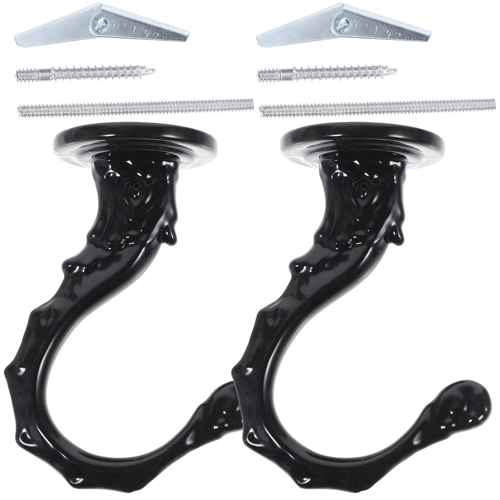 

2 Pcs Hook Heavy Duty Swag Toggle Hooks Home Ceiling Accessories Metal Hanging Wall Fixing Screw Plasterboard