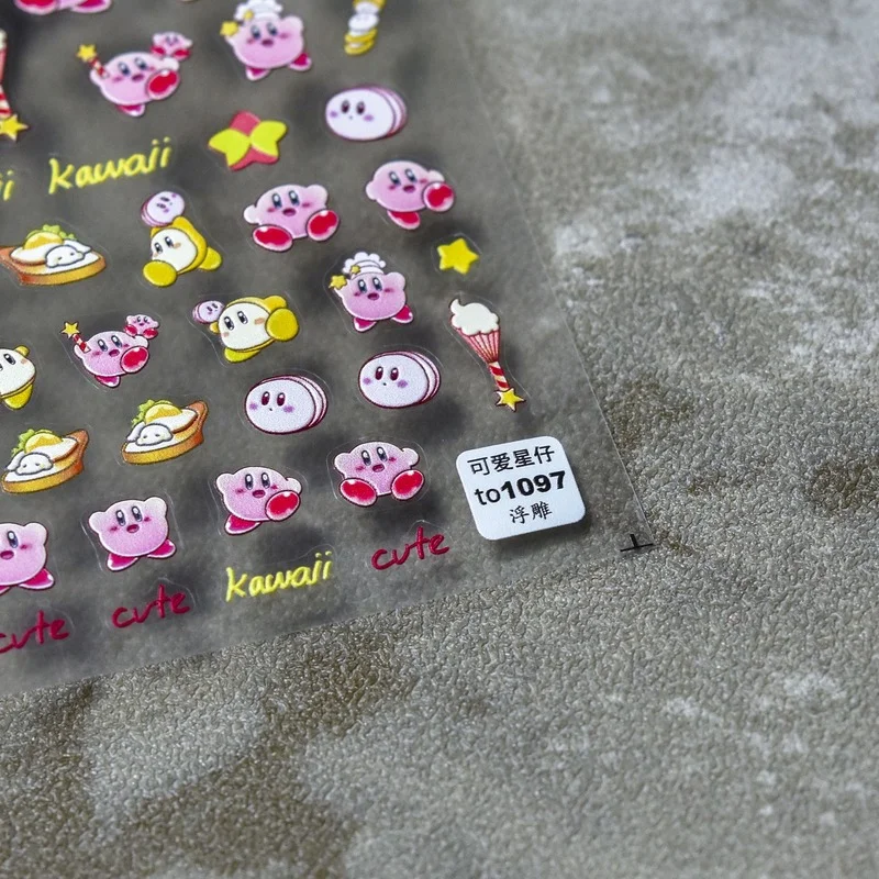 

2022 New Super Cute Kawaii Design Japanese 5D Nail Art Sticker Decorations Decal Self-Adhesive Slider Stickers for Nails