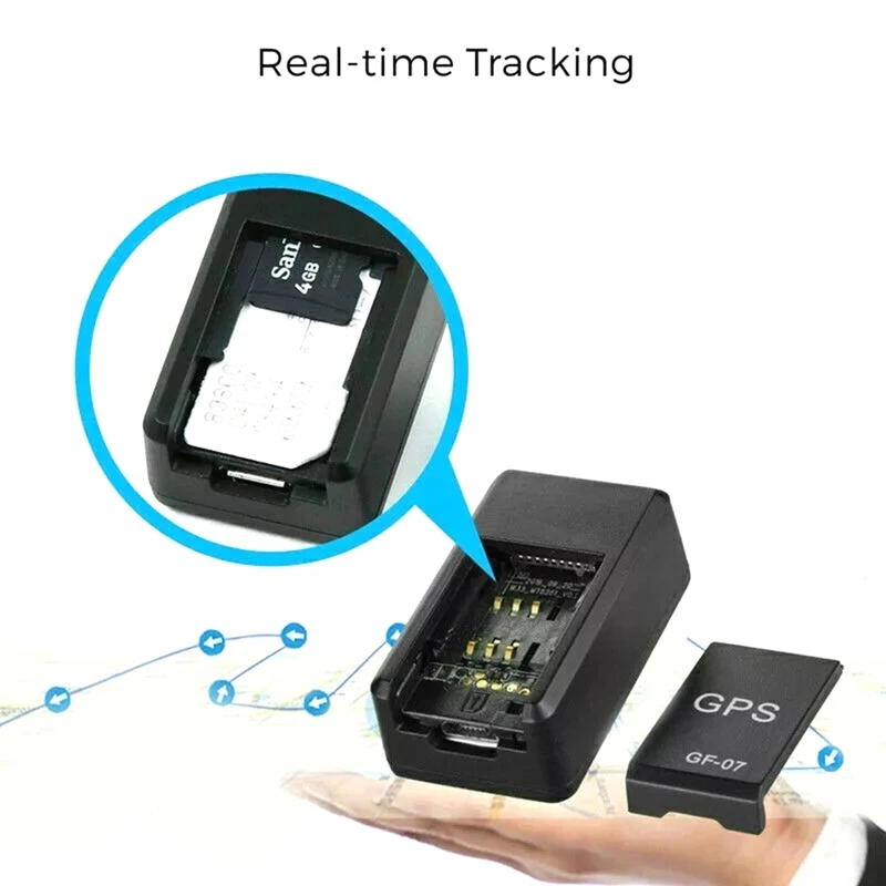 GF07 Магнитный мини-GPS автомобильный локатор в реальном времени трекер GSM/GPRS