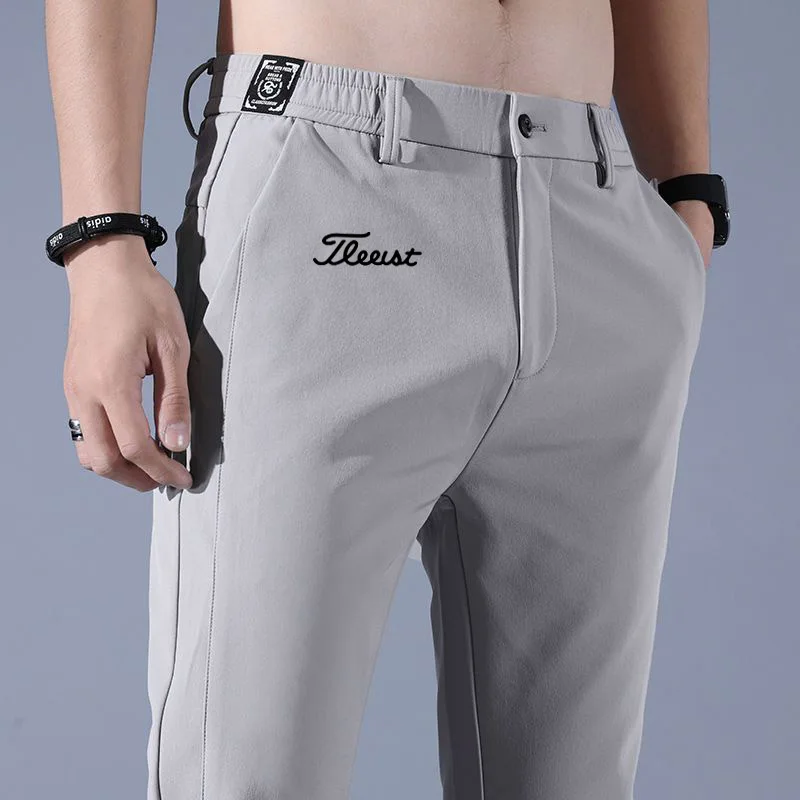 

2023 New Quick Drying Golf Pants Men's Spring/Summer Golf Clothing Pants Lightweight and Breathable Sports Pants