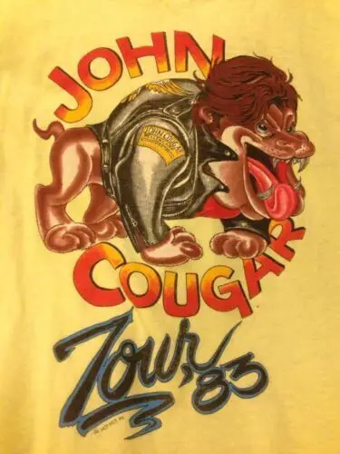 Коллекция 1983 года, Подарочная рубашка John Mellencamp желтого цвета размером от S до 5XL, HE871