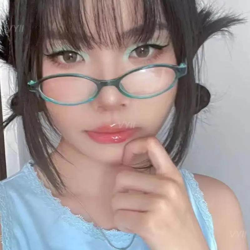 Женские очки с оправой для похудения лица глаз ярким градиентом универсальный