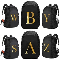20l 70l backpack rain cover waterproof multipurpose letter pattern print adjustable portable outdoor sport cycling case bag