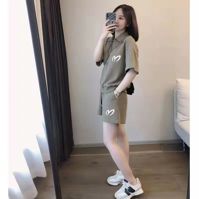 

2023 New women's golf clothing Golf Horse Summer Golf suit shorts Women's Golf Wear Shirts 2-piece set women's golf wear summer