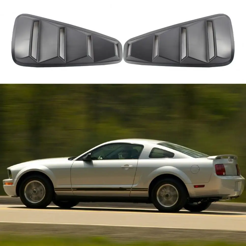 

2 шт., матовые черные накладки на окна, прочные накладки на окна, вентиляционная Крышка для Ford Mustang 05-09