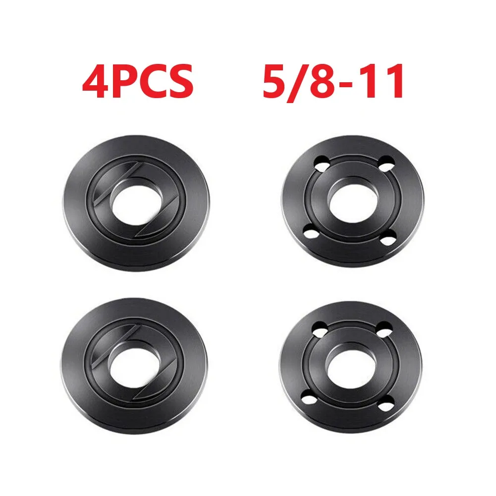 4pcs 5/8-11 Angle Grinder Flange Nuts High Quality Steel Inner Outer Set Machining Of Steel Tools Parts For Milwaukee DW MKT