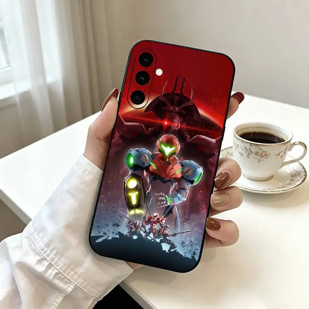 Фото Чехол для телефона M-Metroids Game для Samsung Galaxy A73, A72, A71, A70, A53, A52, A51, мягкий силиконовый черный чехол №4