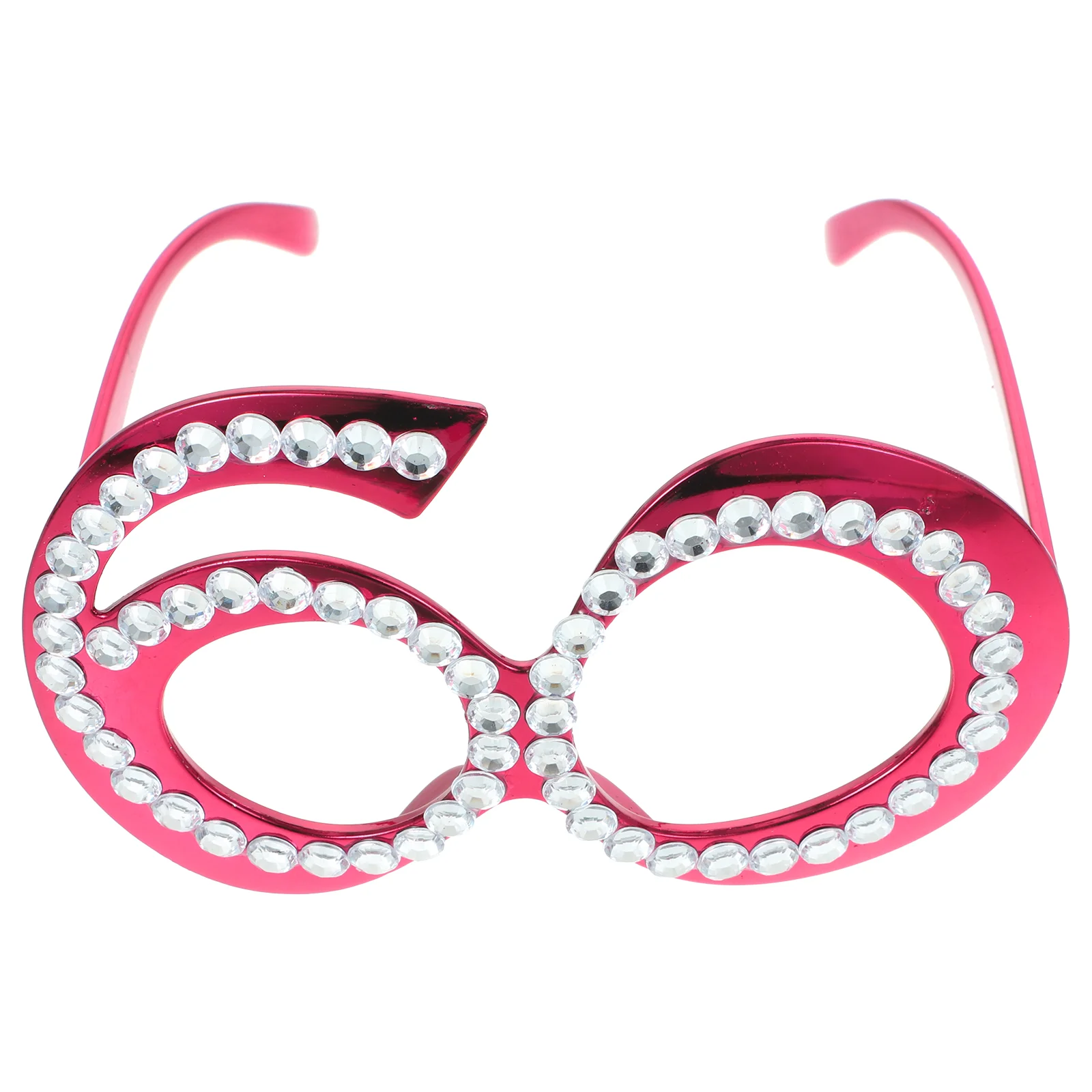 

Birthday Glasses Rhinestone Age Party Eyeglasses Decor Commemorate Novelty Plastic Glitter Frame Eyewear Sunglasses