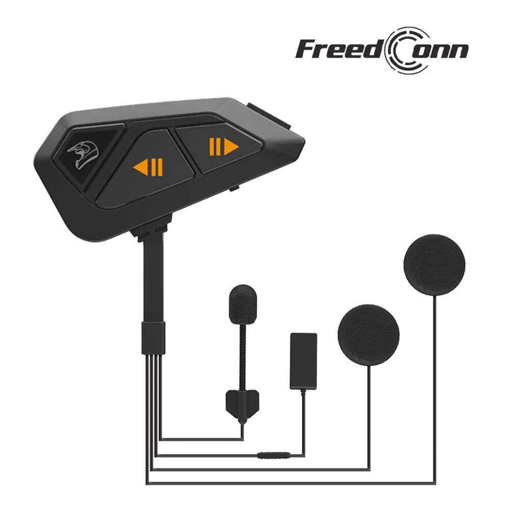 

Мотогарнитура Freedconn FG С Bluetooth-интеркомом, Дальность 1000 М, BT5.0, Водонепроницаемая