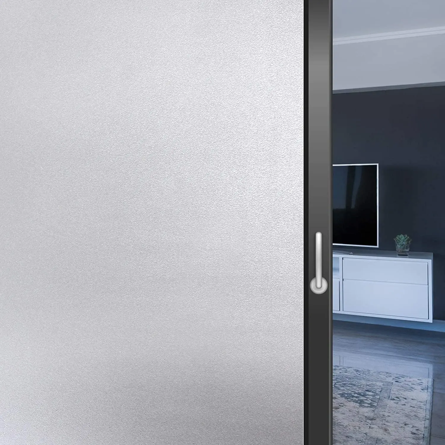 

Frosted Window Film Opaque Privacy Non-adhesive Film Static Cling Glass Foil Window Stickers for Home Bathroom Office