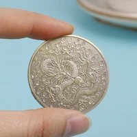 double dragon play beads commemorative coins silver and gold plated chinese traditions collectible souvenir specie