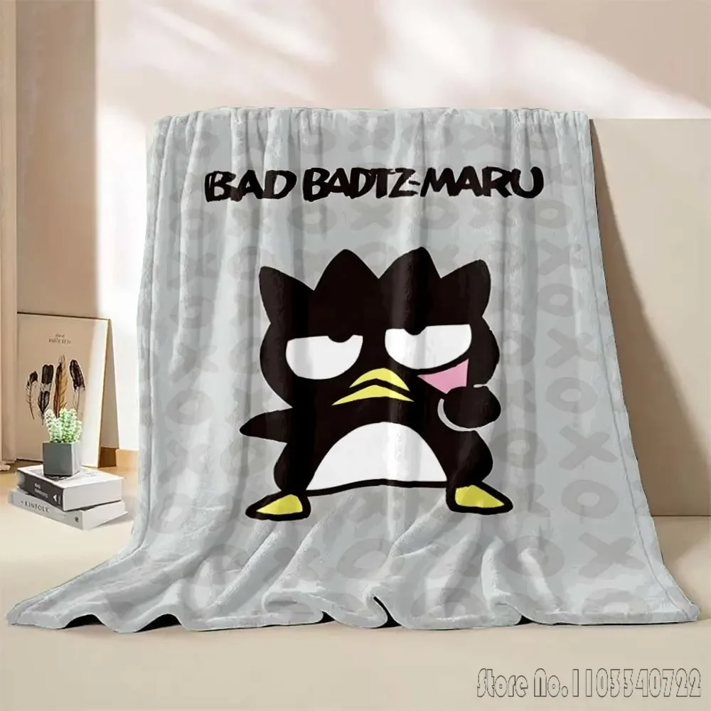Одеяло Bad Badtz-Maru черное мягкое пушистое одеяло с героями мультфильмов для детей и