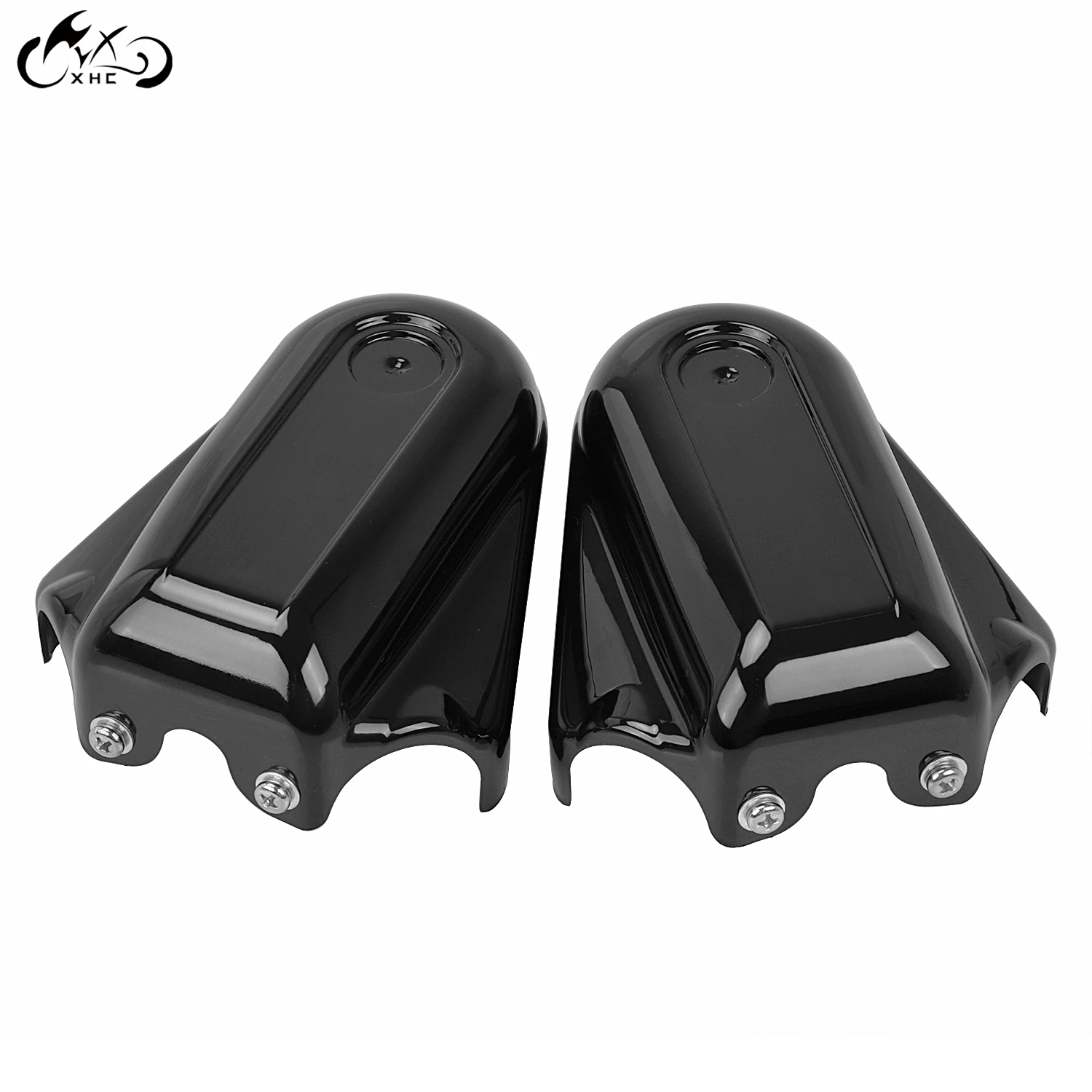 2 шт. черный бар щит задней крышки осей маятник Кепки для Harley Blackline FXS Softail тонкий FLS