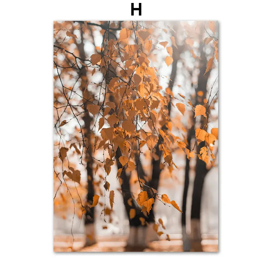 

Скандинавский настенный рисунок "Осенний лес", канваса