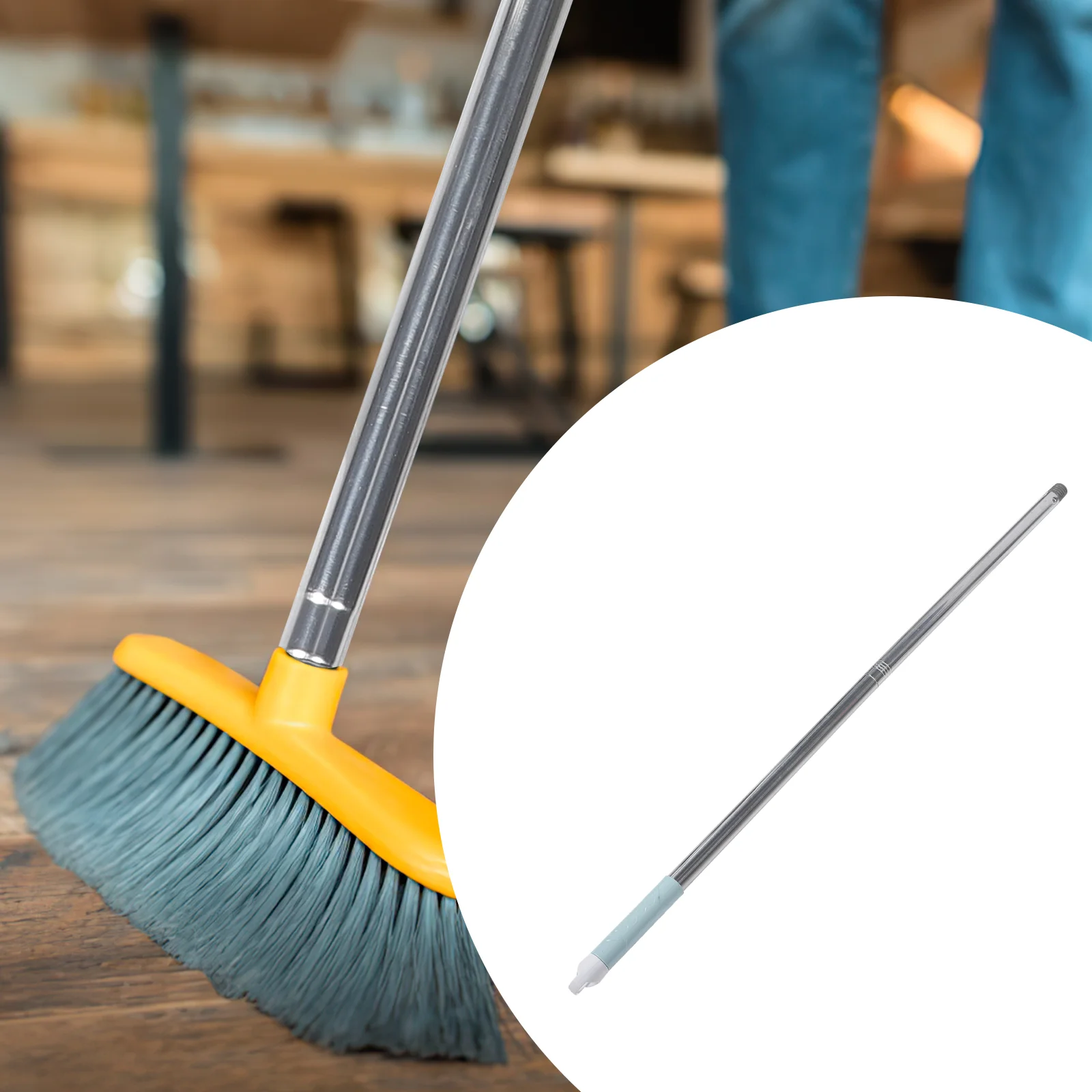 

Garbage Broom Replacement Stick Floor Mops Sweeping Metal Handle Accessories