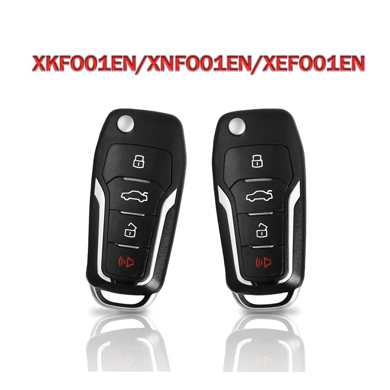10 шт./лот XEFO01EN Автомобильный дистанционный ключ для Ford Flip с 4 кнопками встроенный