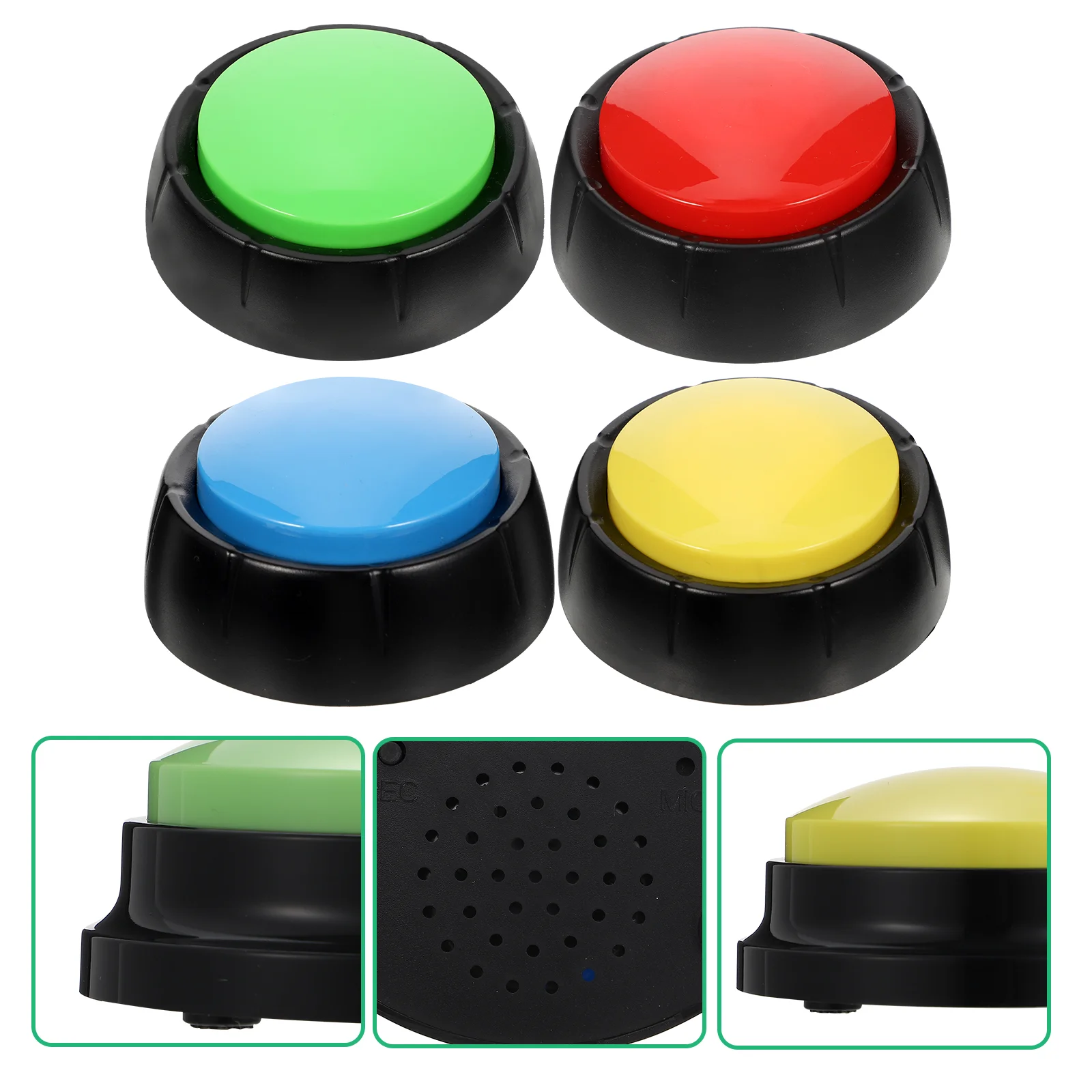 

Buttons Button Dog Buzzer Pet Training Talking Sound Interactive Answer Buzzers That Recording Puppy Was Voice Speaking No Cat