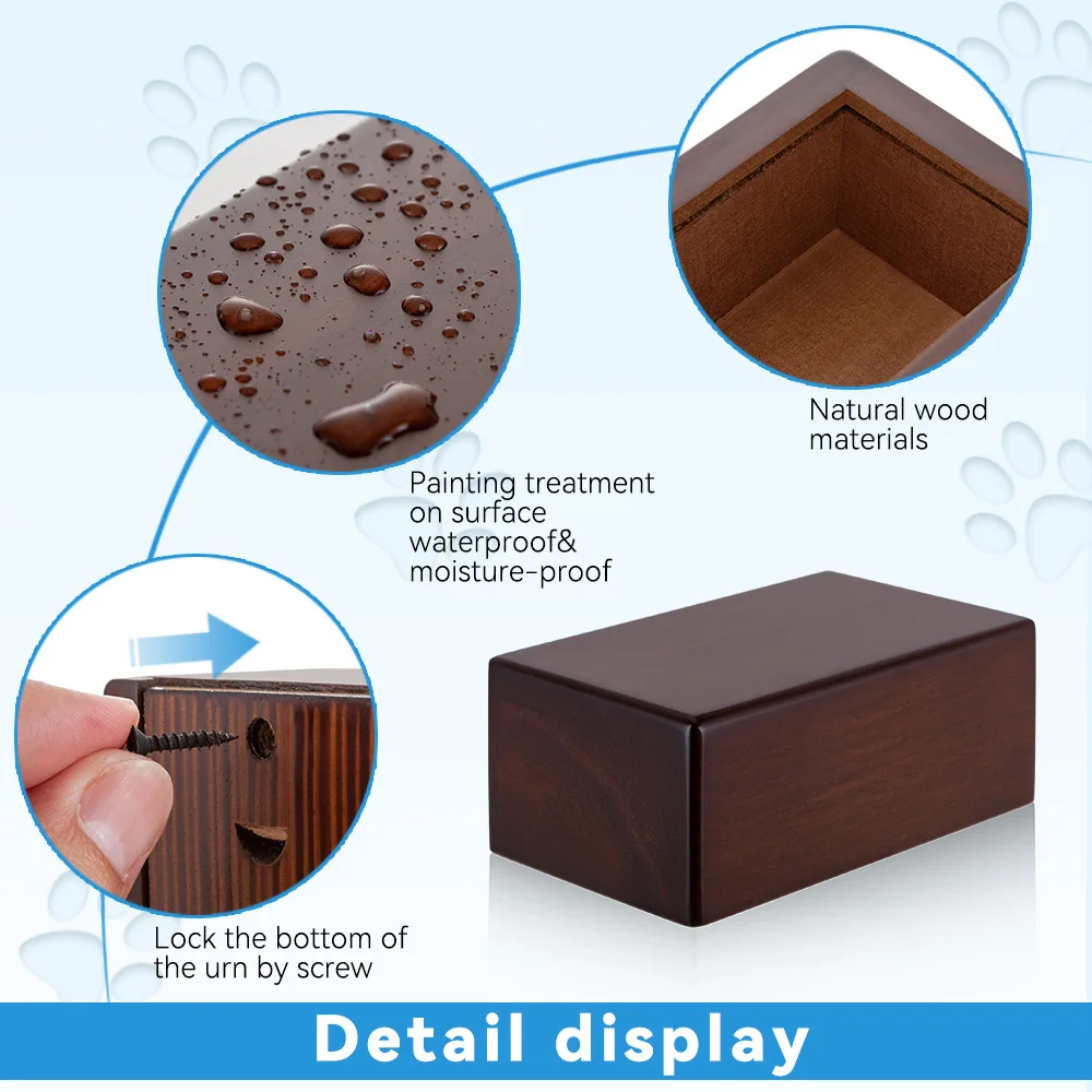 Распродажа деревянная Экологически чистая краска урна для кремации