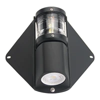 marina combo masthead deck light led for sailboat 12vdc black for boats up to 12m waterproof anheart