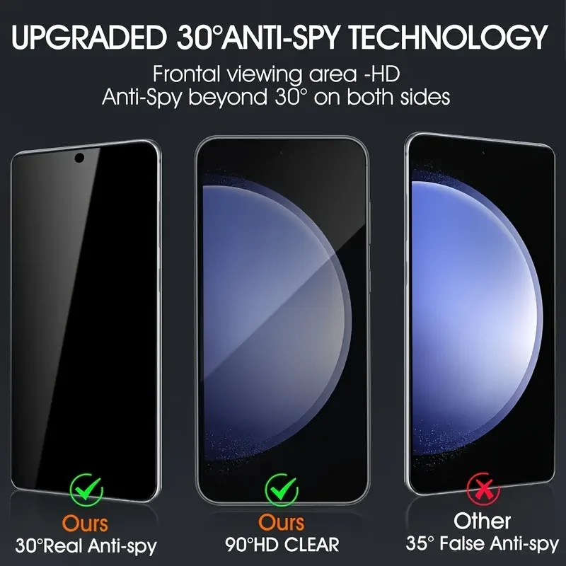 Фото 3 шт. закаленное стекло для Samsung Galaxy S25 Ultra S20 Plus S24 Ultra Защитная пленка для экрана Samsung S21FE S22 S23 Plus Film №2