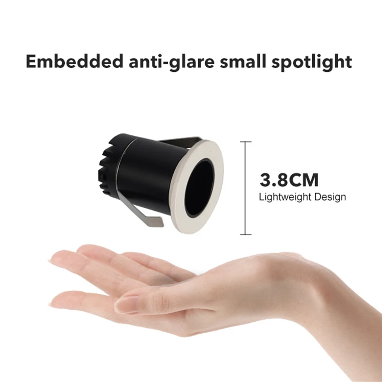 Новое поступление 2 Вт 3 5 7 узкий луч потолочный встраиваемый COB умный