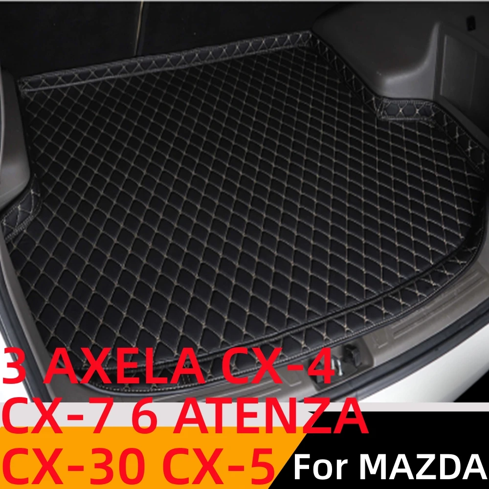 

Sinjayer High Side Car Trunk Mat AUTO Tail Boot Luggage Pad Carpet For MAZDA 3 Axela CX4 CX5 CX30 CX-4 CX-5 CX-7 6 ATENZA CX-30