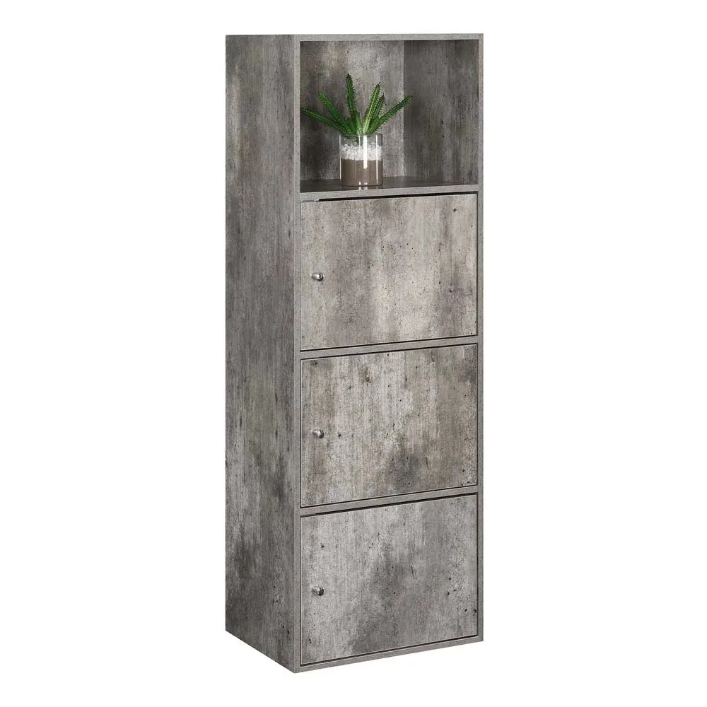 

Bathroom Kitchen Storage Cabinets Storage 3 Door Cabinet with Shelf, Faux Birch